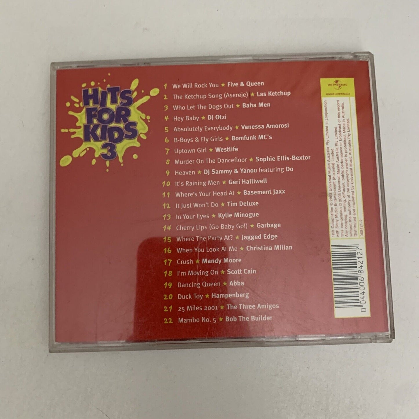 Hits For Kids 3 (CD, 2003) Album