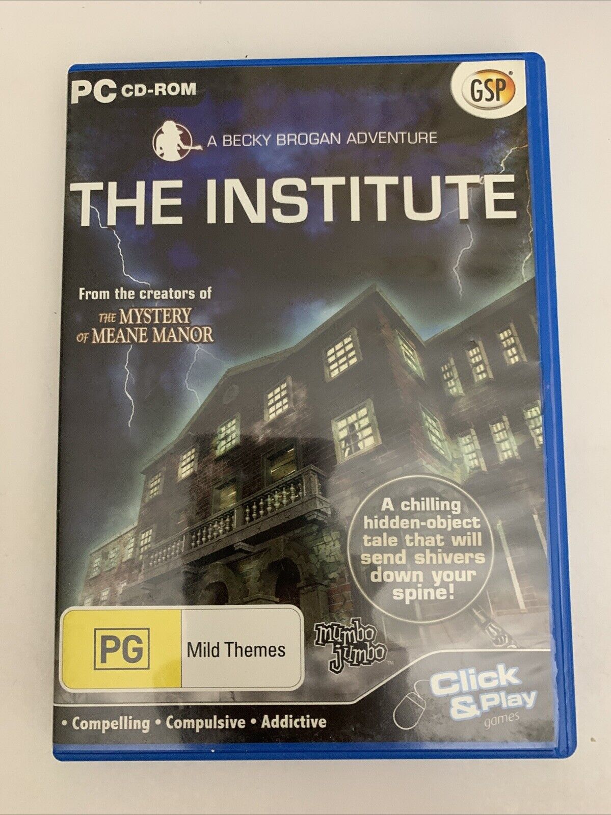 A Becky Brogan Adventure: The Institute PC Windows CD-ROM Hidden Object Game