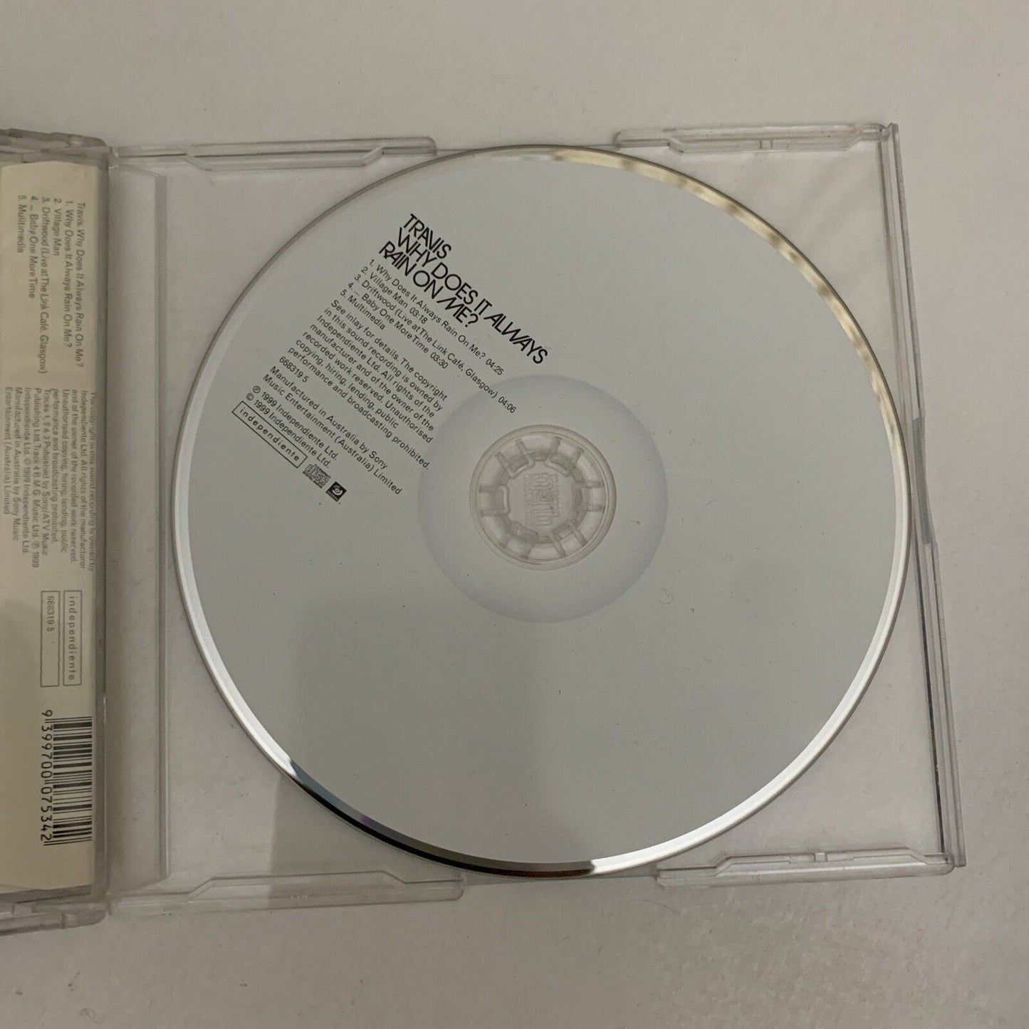 Travis – Why Does It Always Rain On Me? (CD, 1999, Enhanced) Single