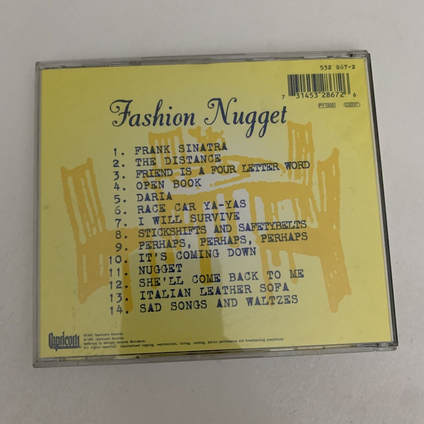 Fashion Nugget by Cake (CD, 1996) Album
