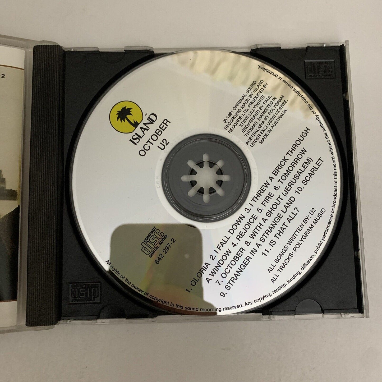 October by U2 (CD, 1990) Album
