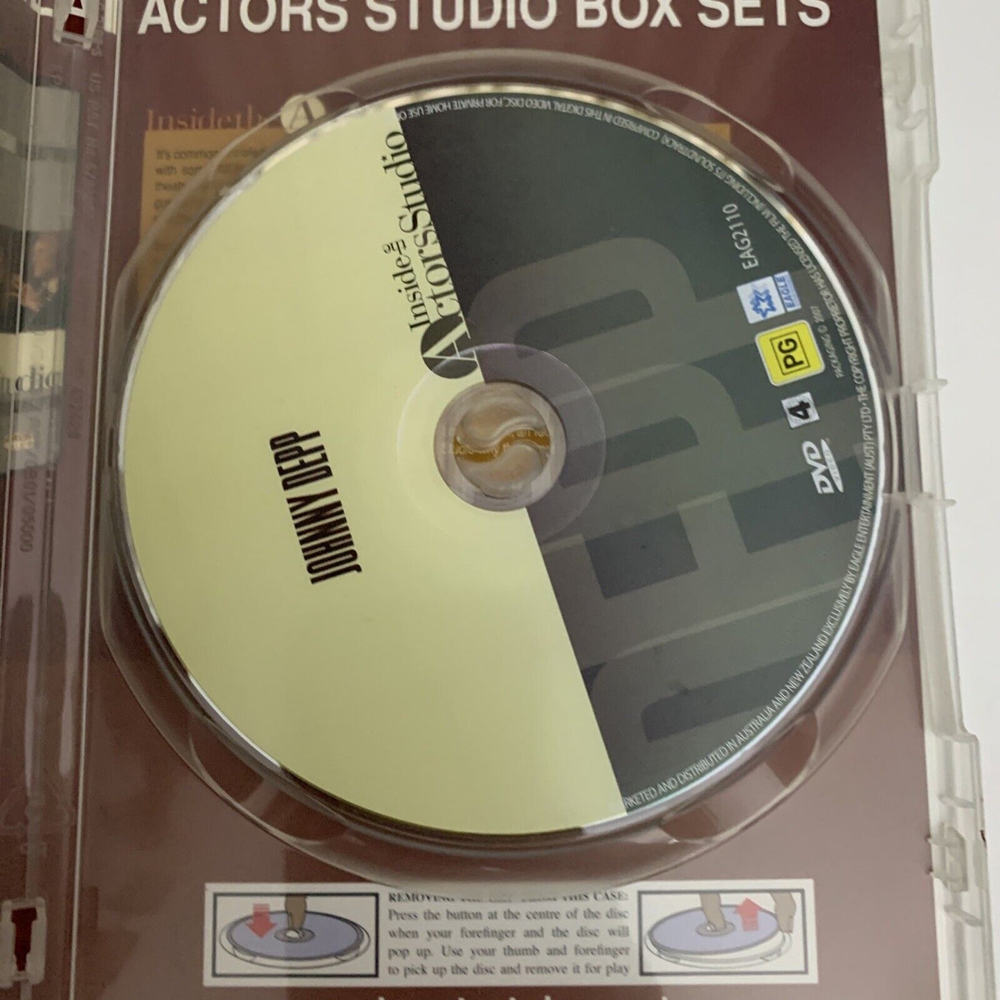 Inside the Actor's Studio Johnny Depp (DVD, 2002) Region 4