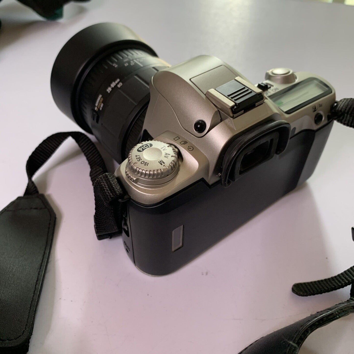 Pentax MZ-50 35mm Film Camera Sigma Zoom Lens 28-80mm Bag & Manual