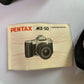 Pentax MZ-50 35mm Film Camera Sigma Zoom Lens 28-80mm Bag & Manual