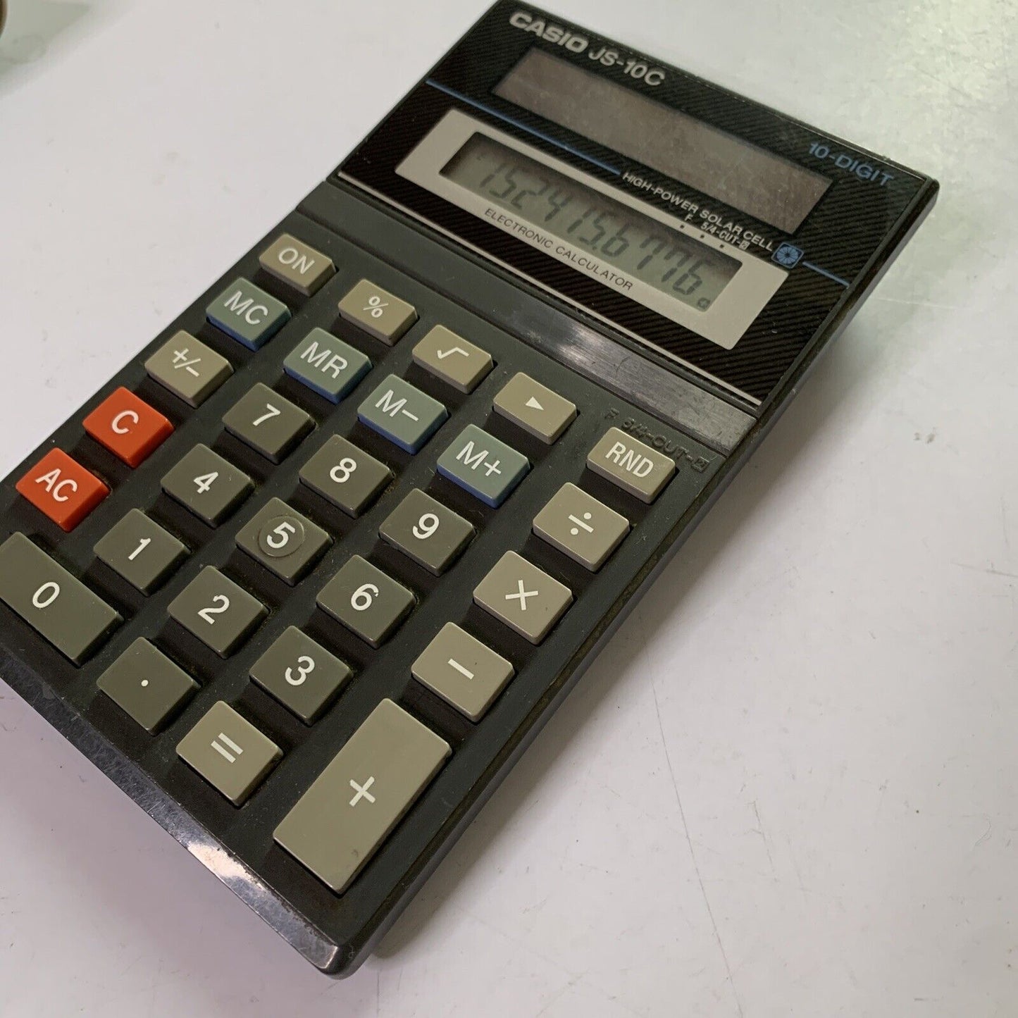 Casio JS-10C 10-Digit Solar Calculator