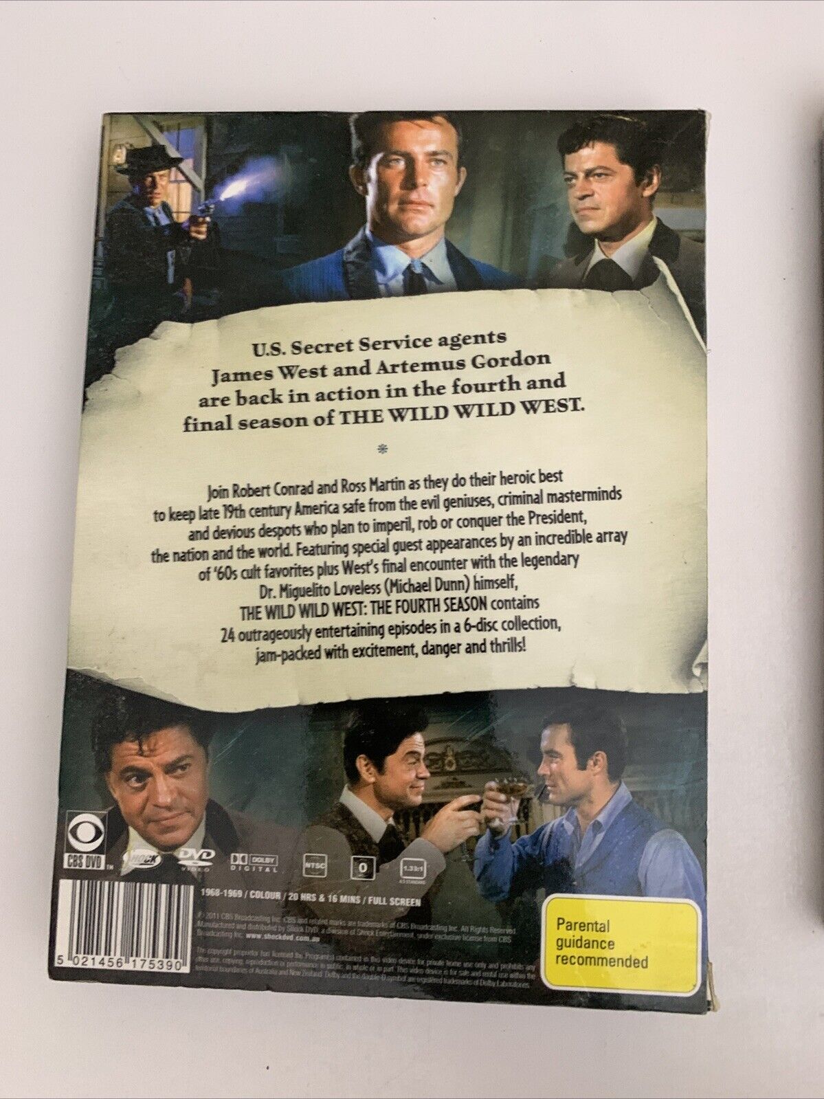 The Wild Wild West : Season 4 Box Set (DVD, 1968) All Regions