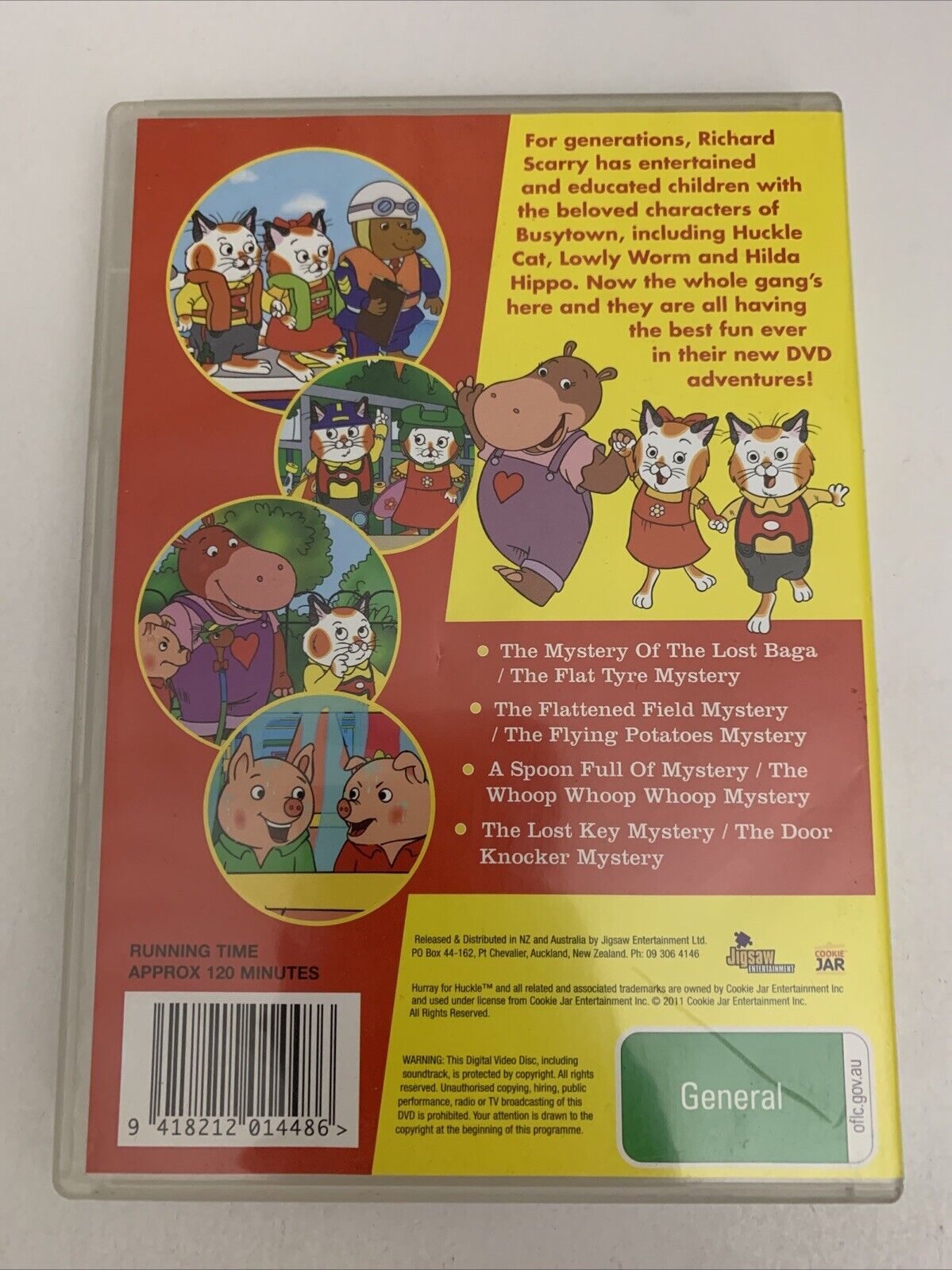 Hurray For Huckle : Over 2 Hours of Fun! (DVD) Animation Region 4