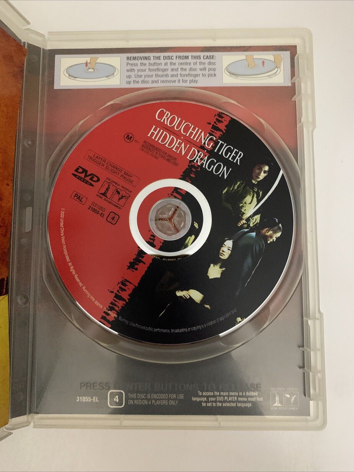 Crouching Tiger Hidden Dragon (DVD, 2000) Collectors Edition Region 4