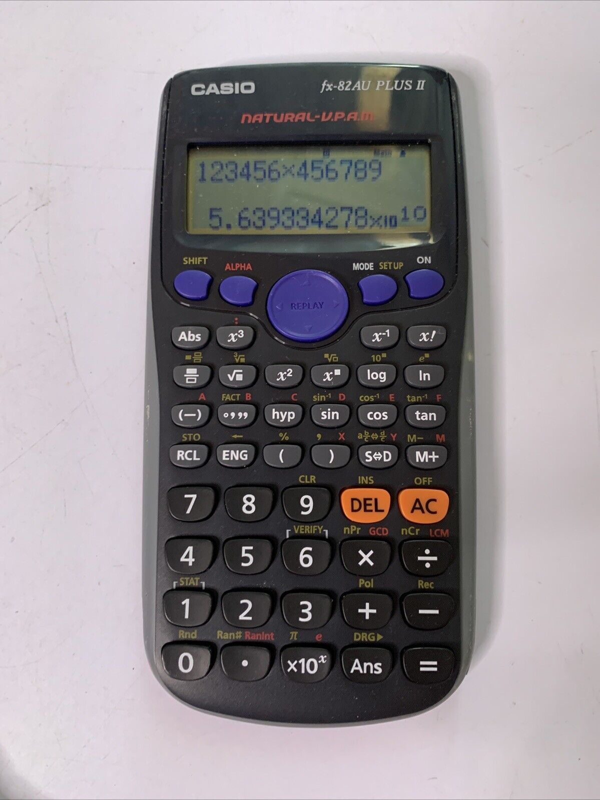Casio FX82AU PLUS II Scientific Calculator + Cover