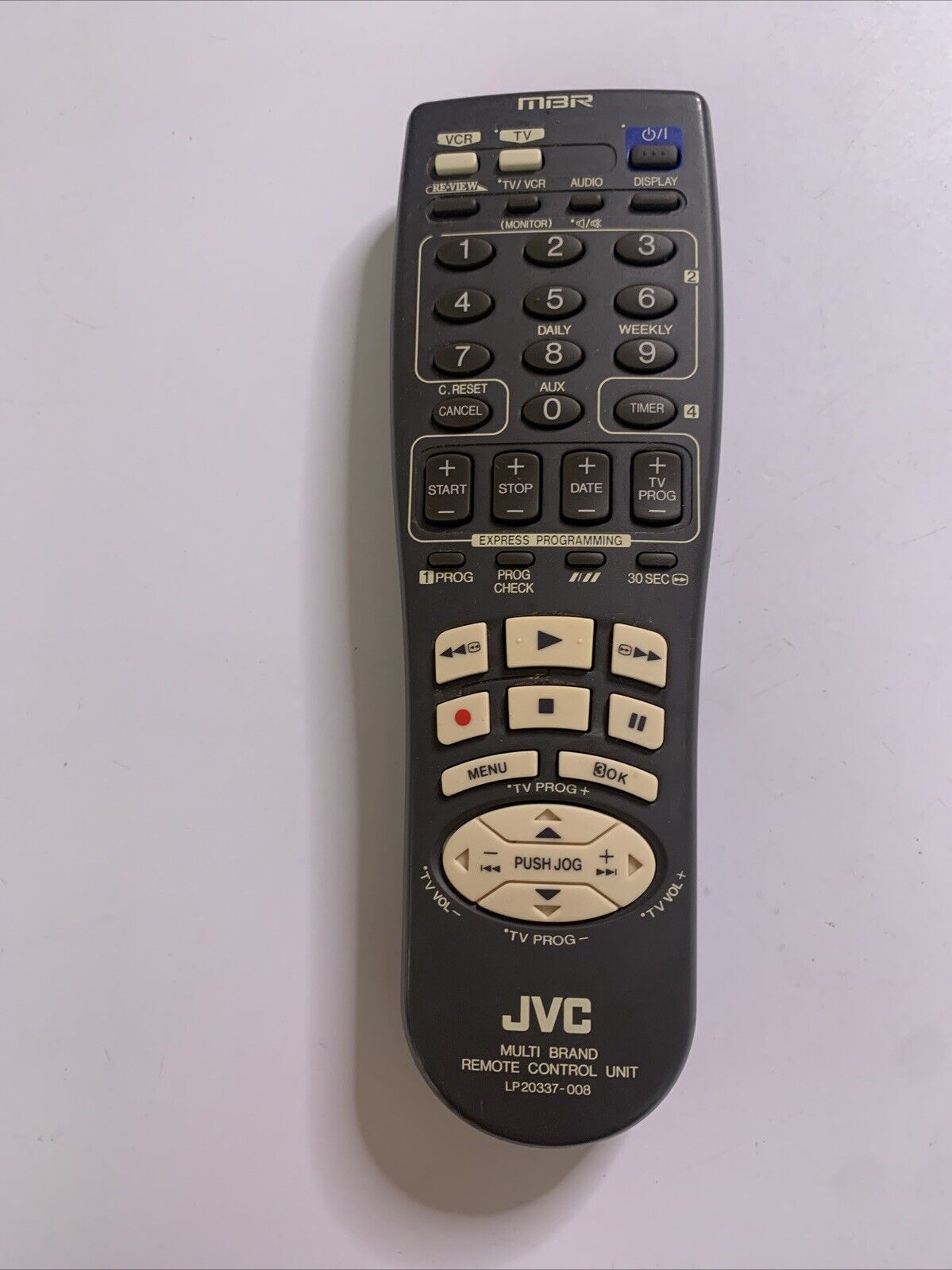 Genuine JVC Multi Brand TV VCR Remote Control LP20337-008