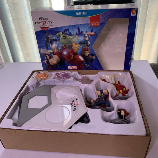 Disney Infinity Marvel Super Heroes Starter Pack Wii U Iron Man Thor Black Widow