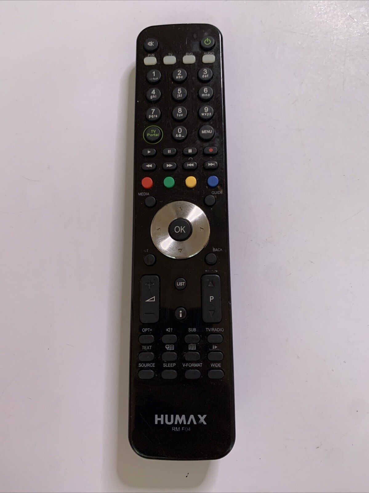Genuine Humax RM-F04 Twin Tuner Terrestrial HD Remote Control *Loose B ...
