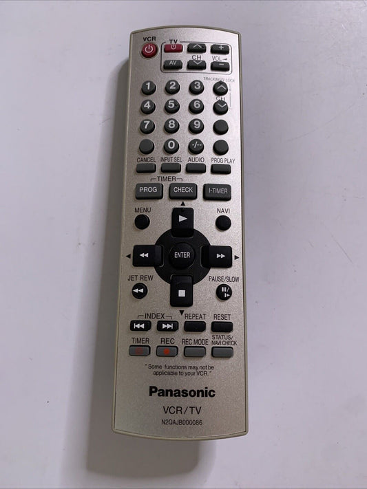 Genuine Panasonic N2QAJB000086 Remote Control for Panasonic VCR TV