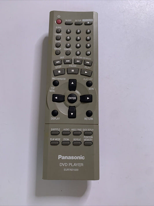 Genuine Panasonic EUR7621020 Remote Control For Panasonic DVD Player