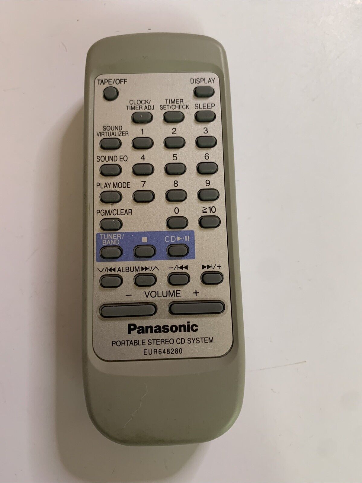 Genuine Panasonic EUR648280 Remote Control Portable Stereo CD System