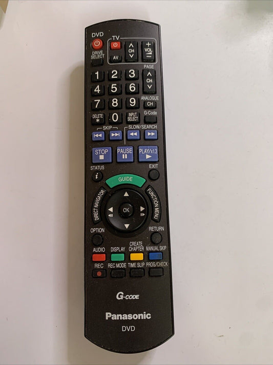 Genuine Panasonic N2QAYB000135 Remote Control Panasonic TV DVD Player Recorder
