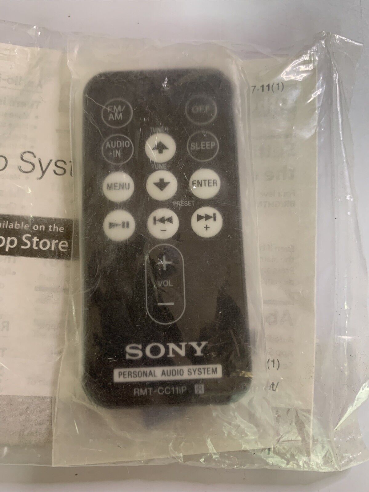 Genuine Sony RMT-CC11iP Remote Control ICF-CC11iP