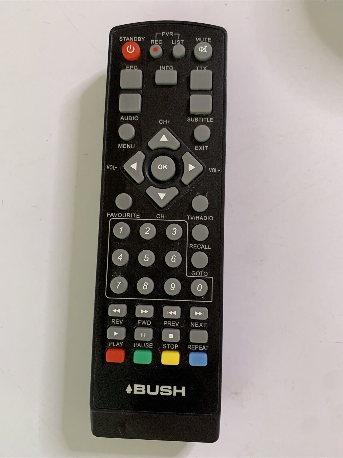 Genuine Bush DFTA46R Remote Control For BUSH DVR Set Top Box
