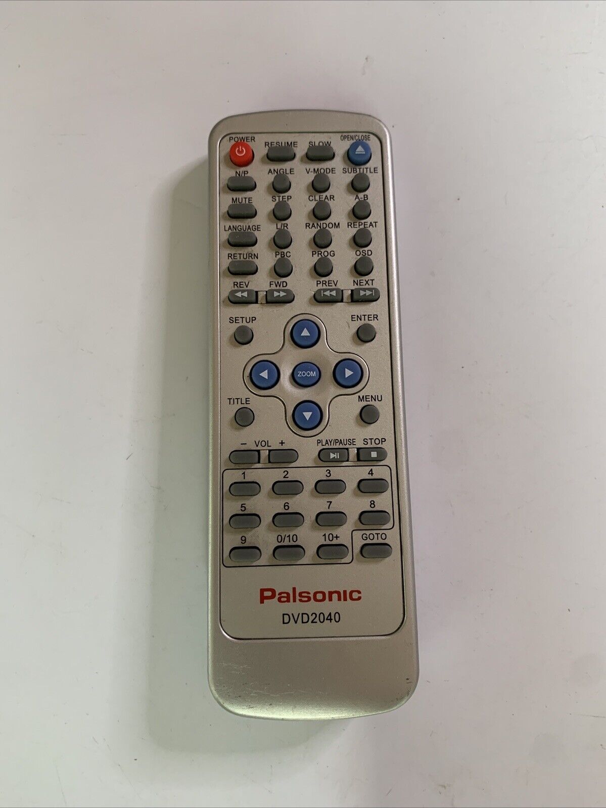 Genuine Palsonic DVD2040 Remote Control for DVD Player