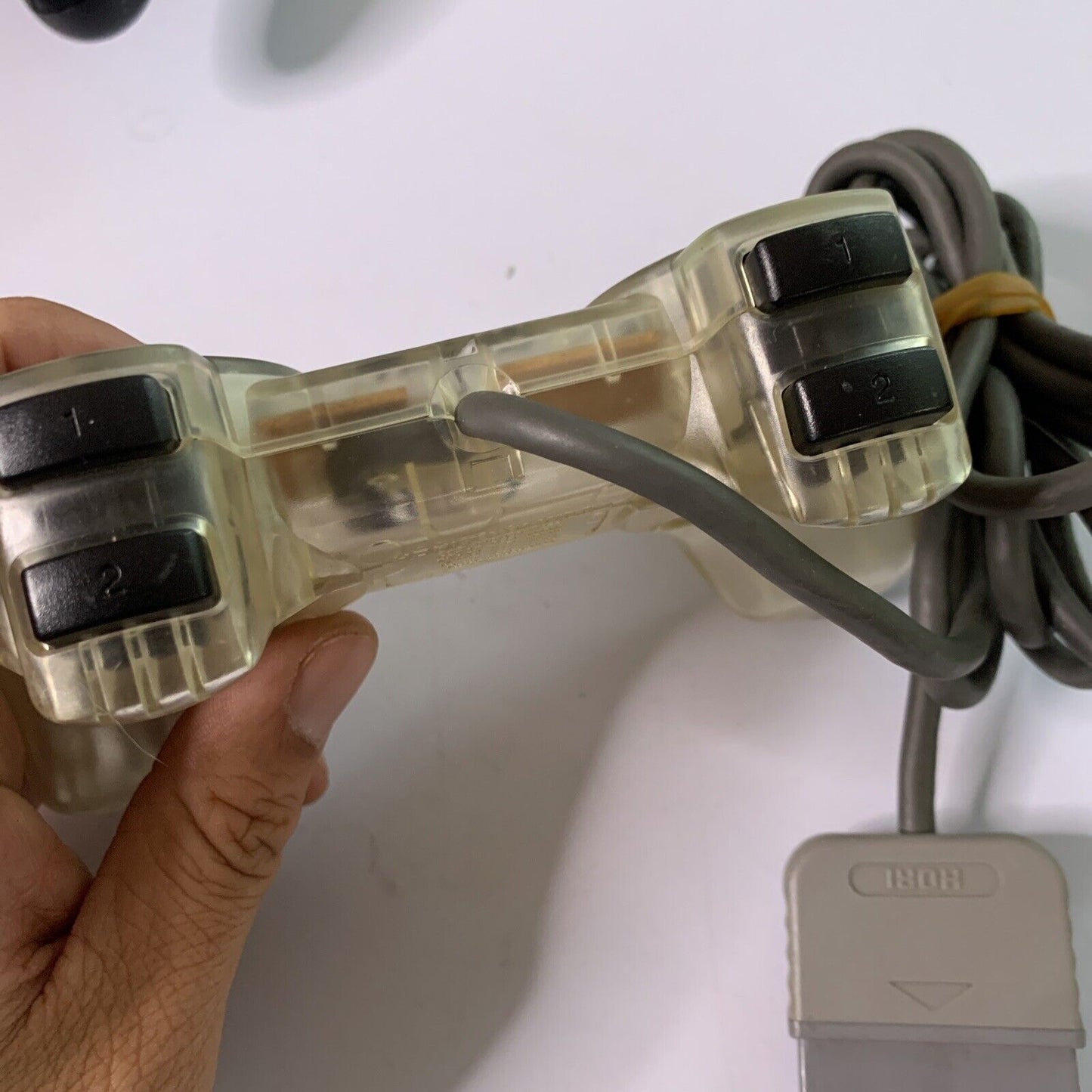 Hori Horipad PS Sony PlayStation PS1 Controller Clear SLPH 00029