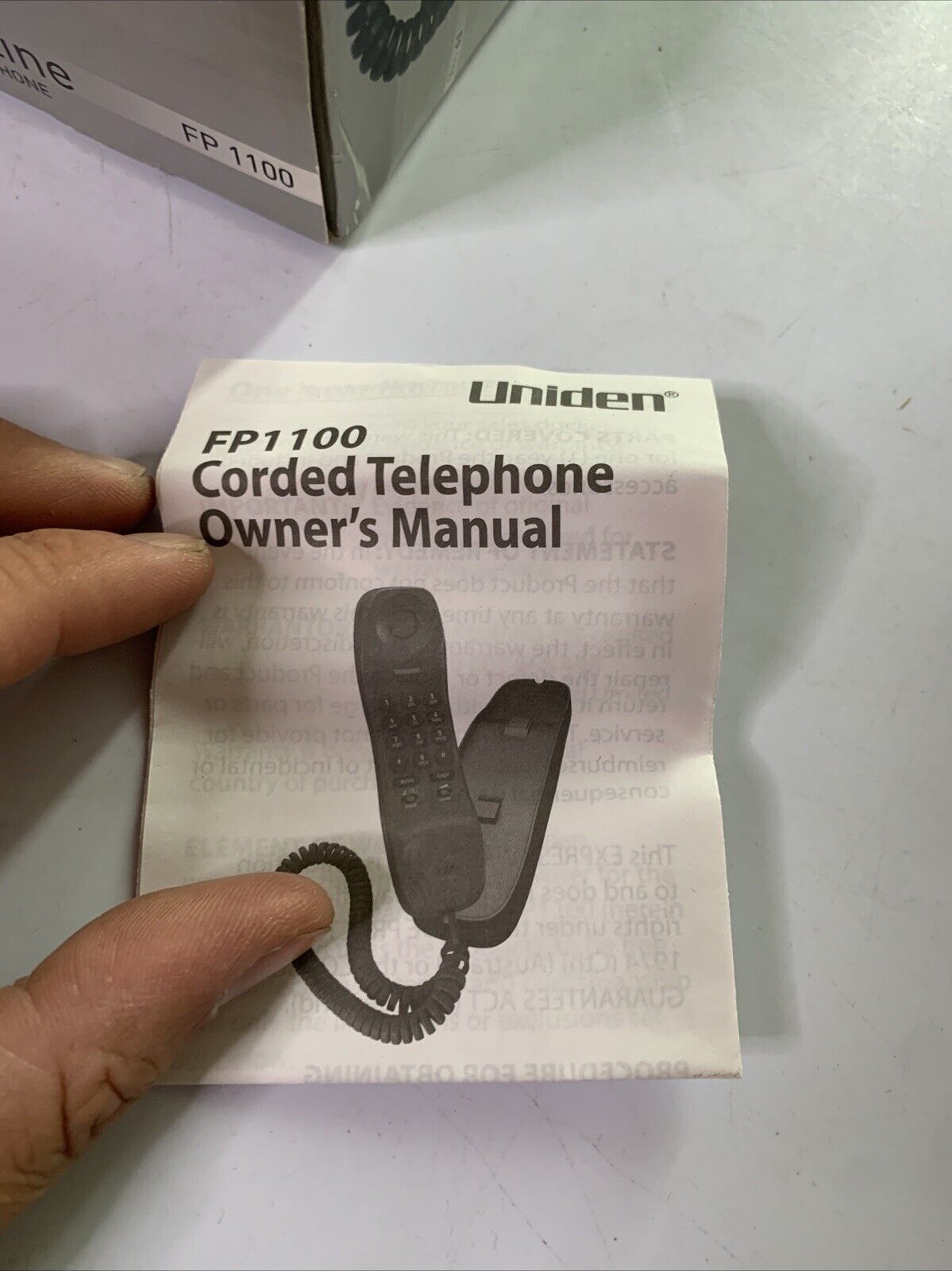 Uniden FP 1100 Corded Phone NBN Compatible Black