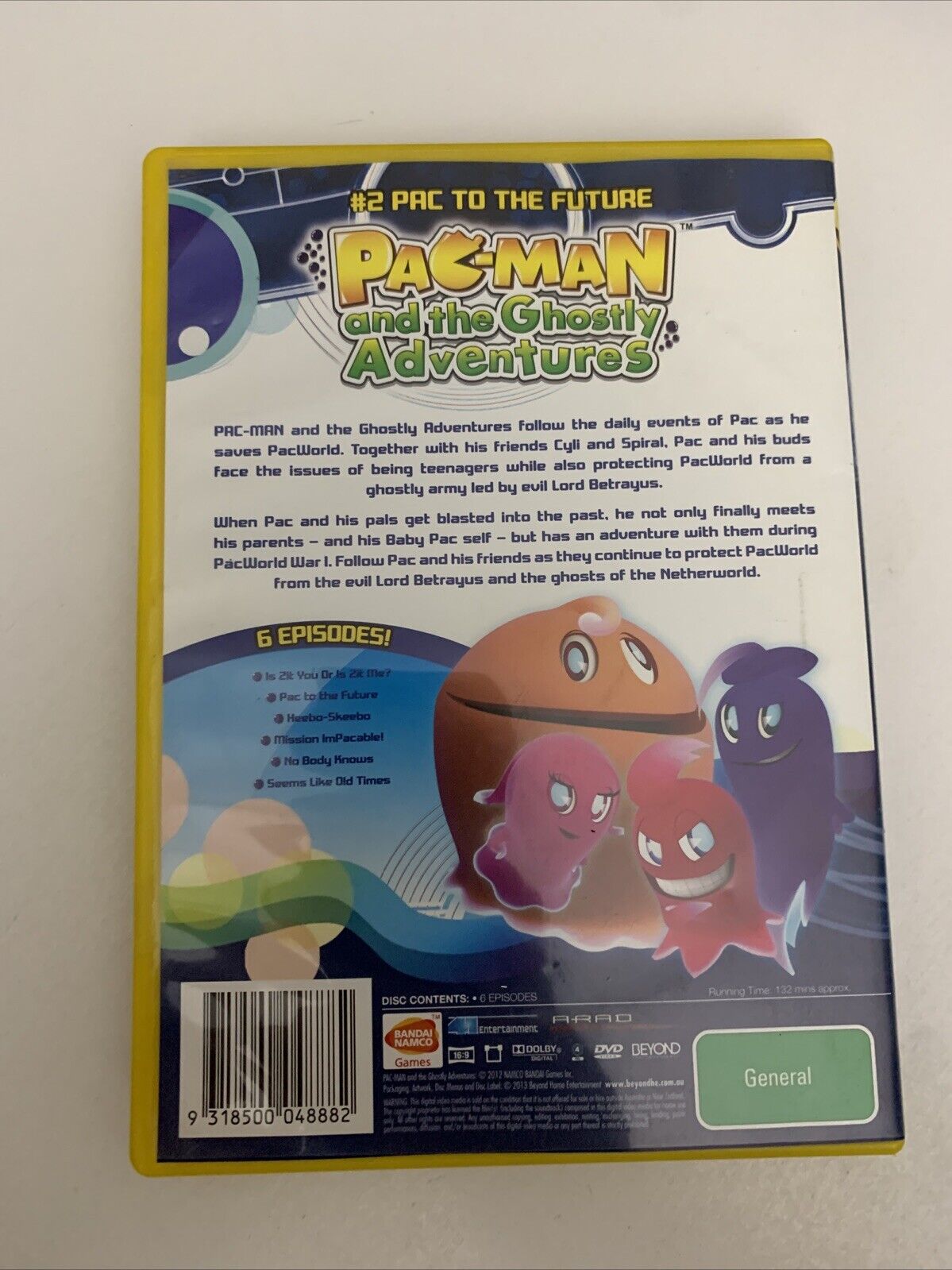 Pac-Man and the Ghostly Adventure : Pac to the Future (DVD, 2013) Region 4