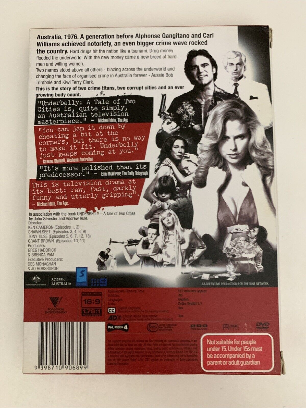 Underbelly A Tale of Two Cities (DVD, 2008, 4-Disc Set) Region 4