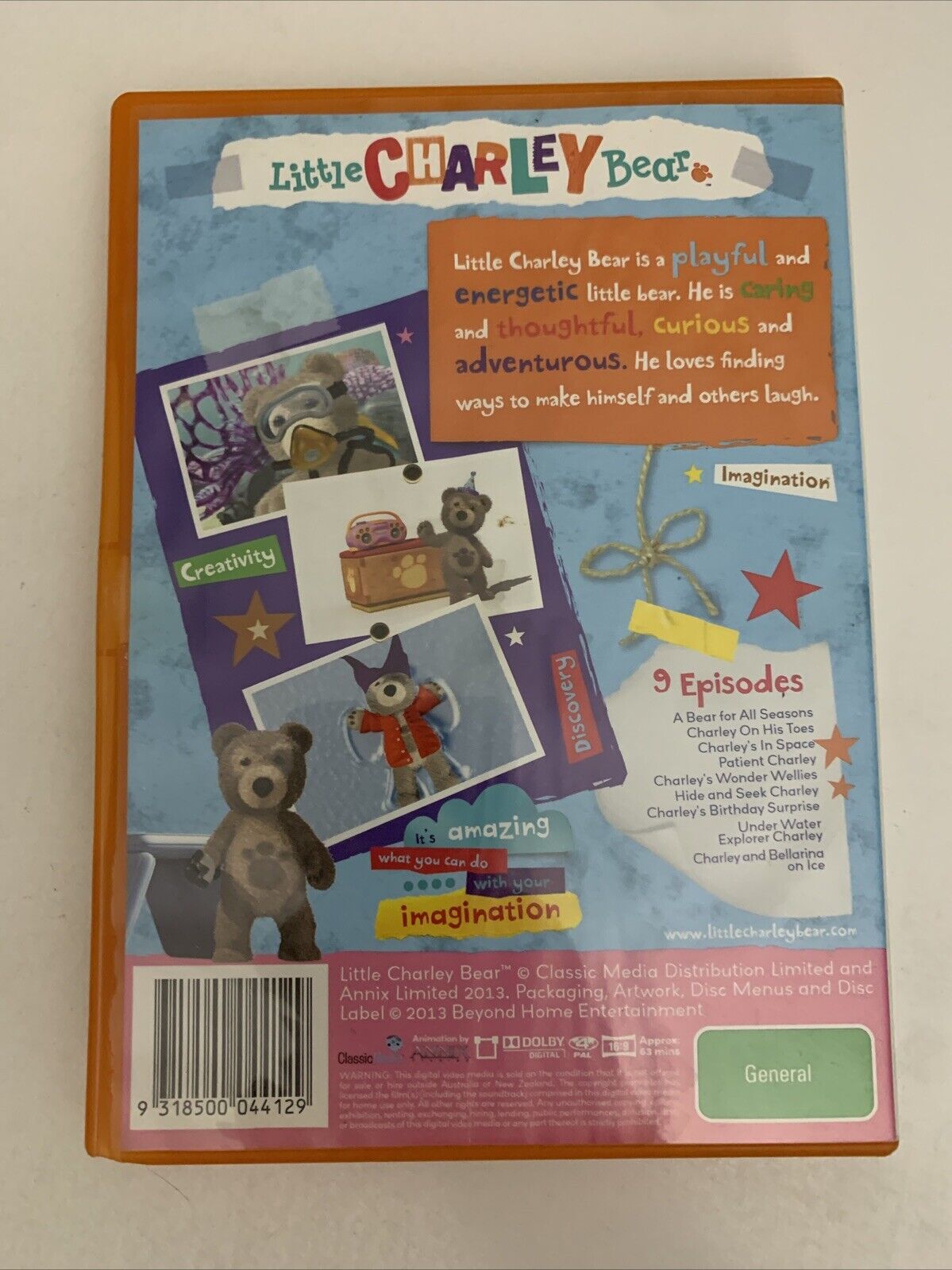 Little Charley Bear : Charley Learns to Skate (DVD, 2011) Animation Region 4