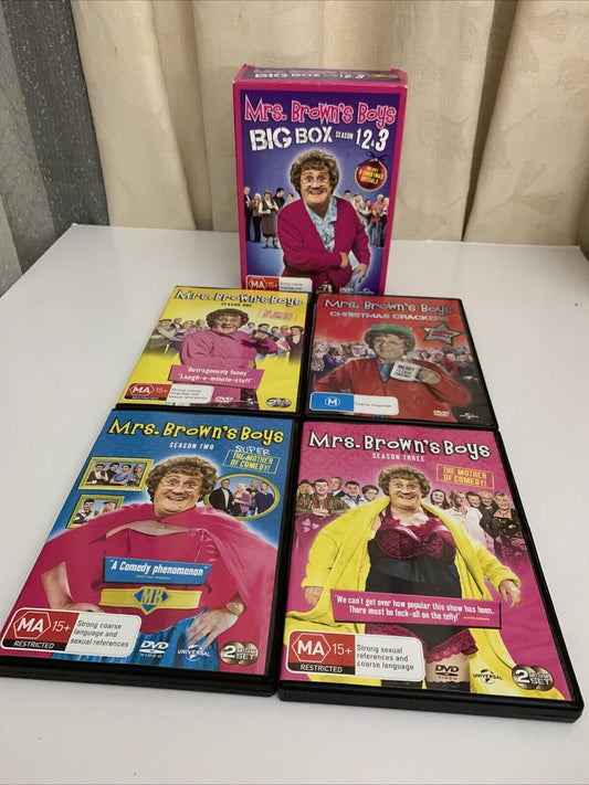 Mrs. Brown's Boys Big Box : Series 1-3 Complete + Christmas (DVD) Region 4
