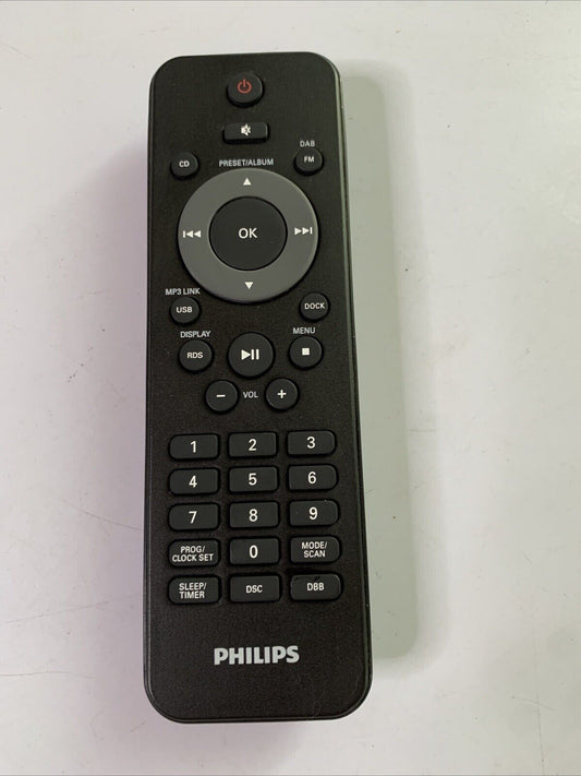 Genuine Philips Remote Control For Philips Docking Sound System *No Battery Lid