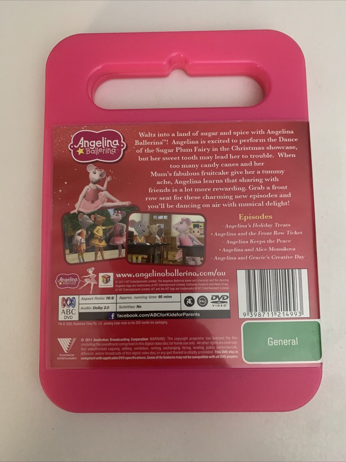 Angelina Ballerina The Nutcracker Sweet (DVD, 2009) ABC Kids Animation Region 4