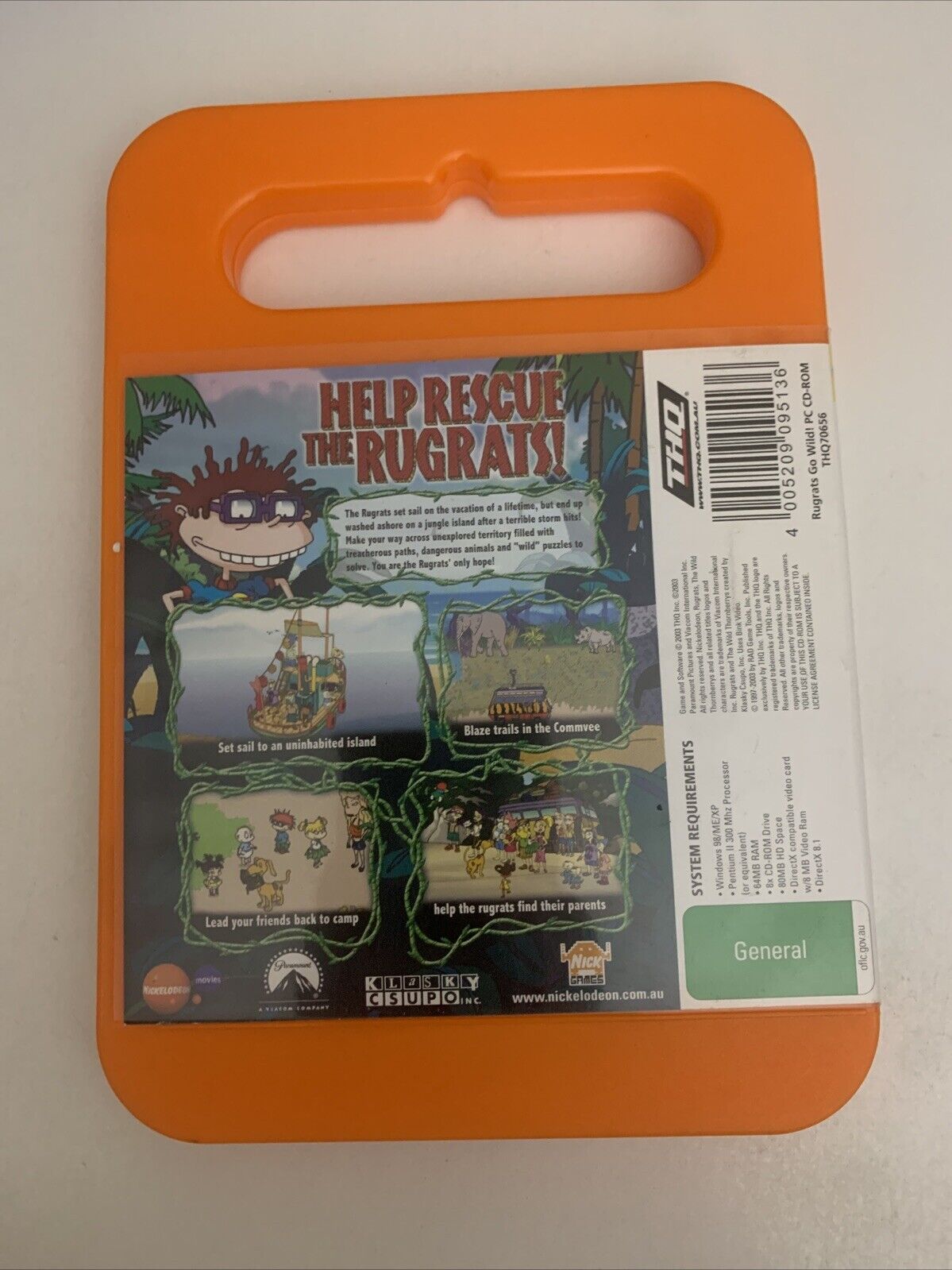 Rugrats Go Wild  PC CD-ROM Windows Game THQ