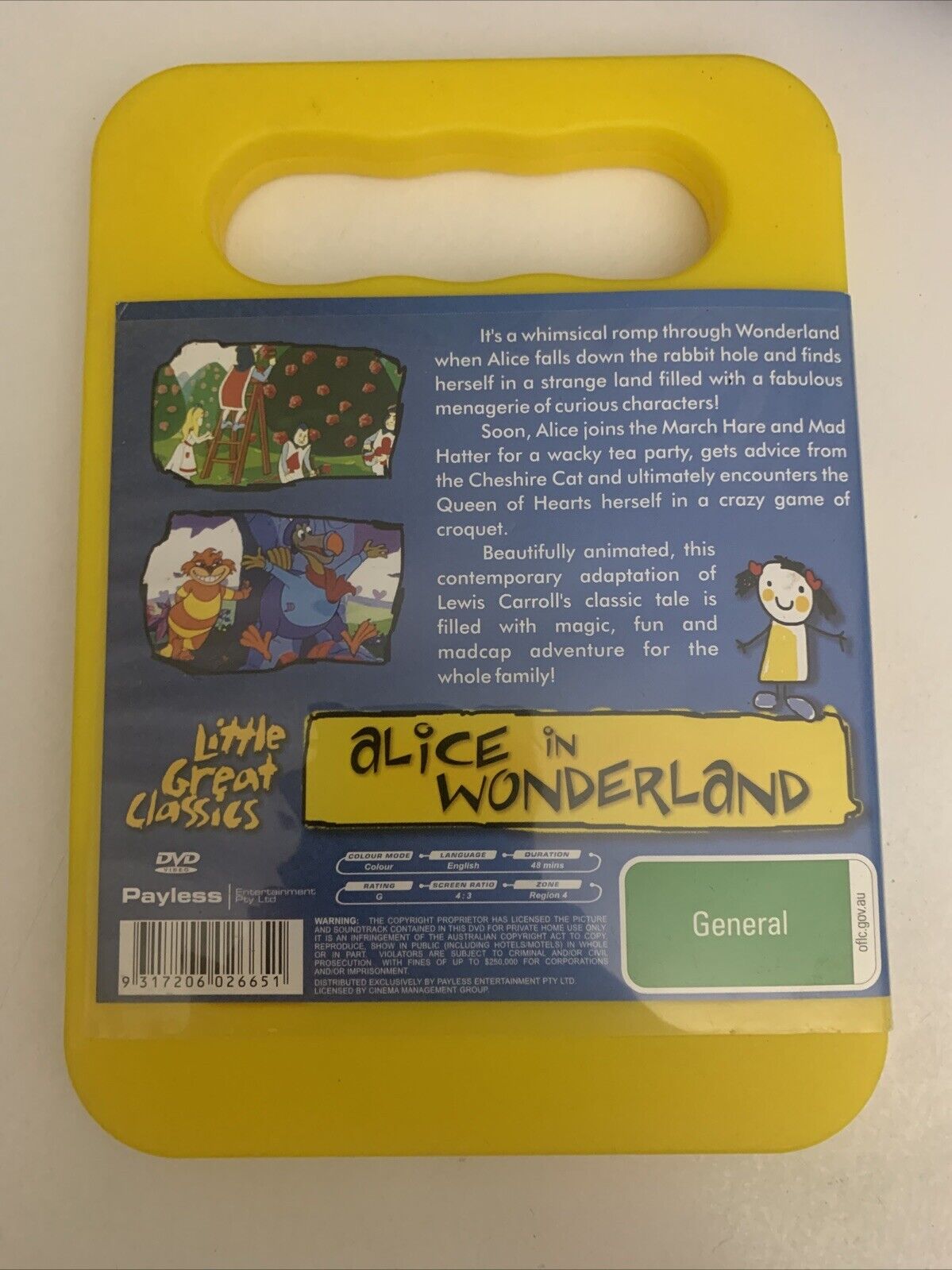 Alice In Wonderland (DVD) Animation All Regions