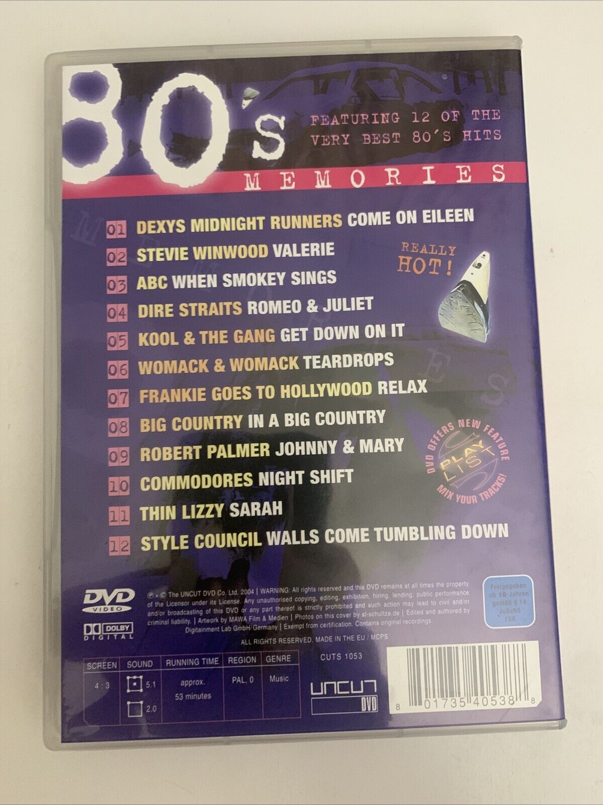80's Memories : The Very Best Of 80's Hits (DVD, 2004) All Regions