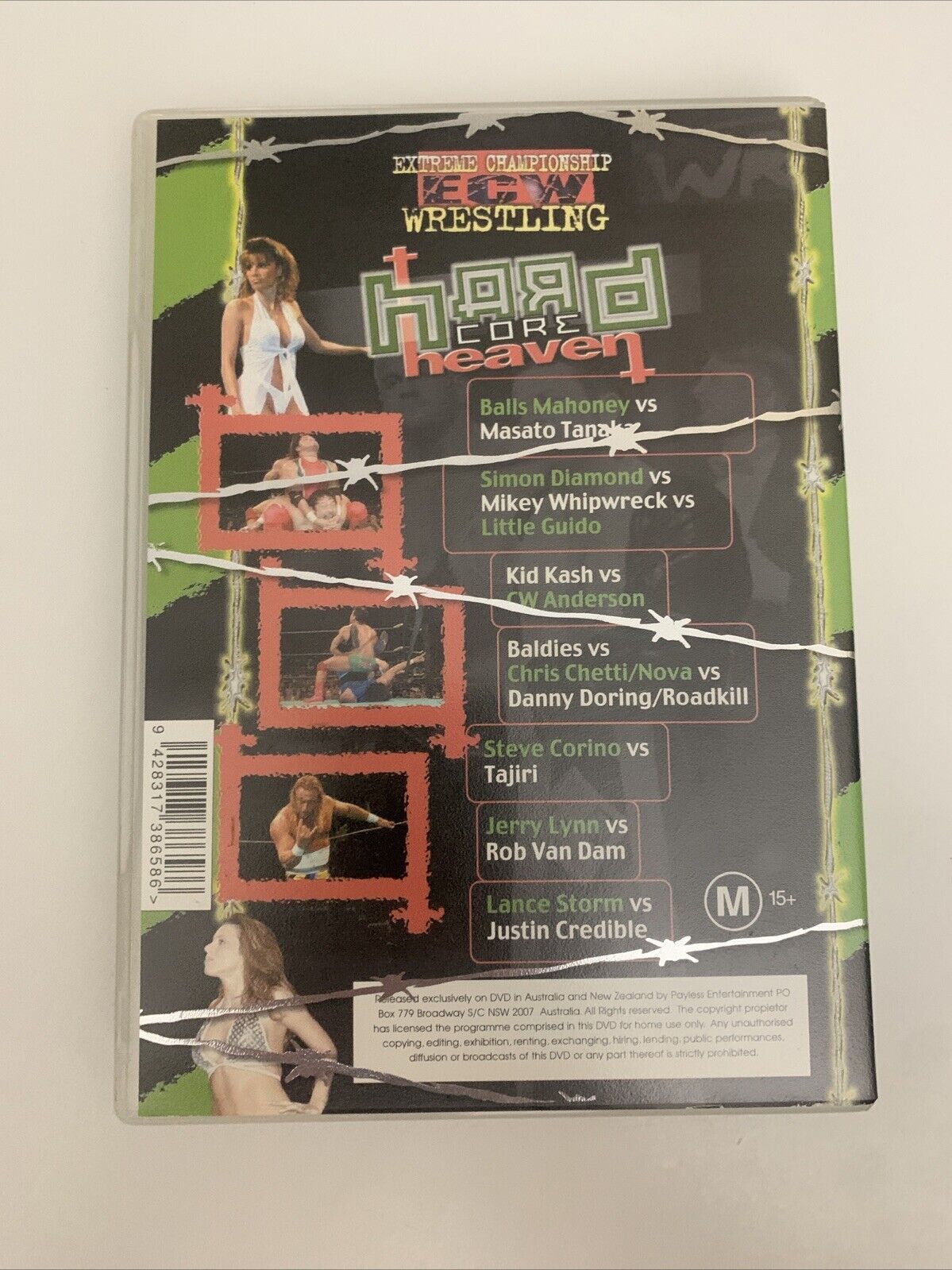 ECW Hardcore Heaven (DVD, 2000) Extreme Championship Wrestling All Regions