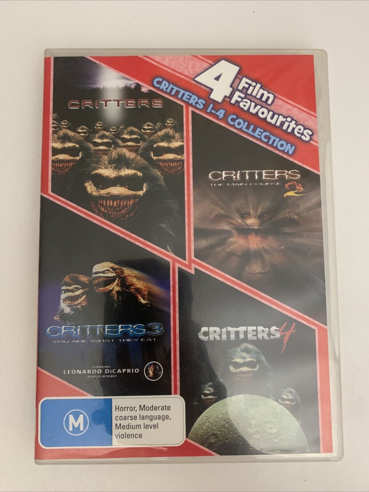 Critters 1-4 Collection (DVD, 2012, 4-Disc Set) Sci-fi Horror  Region 4