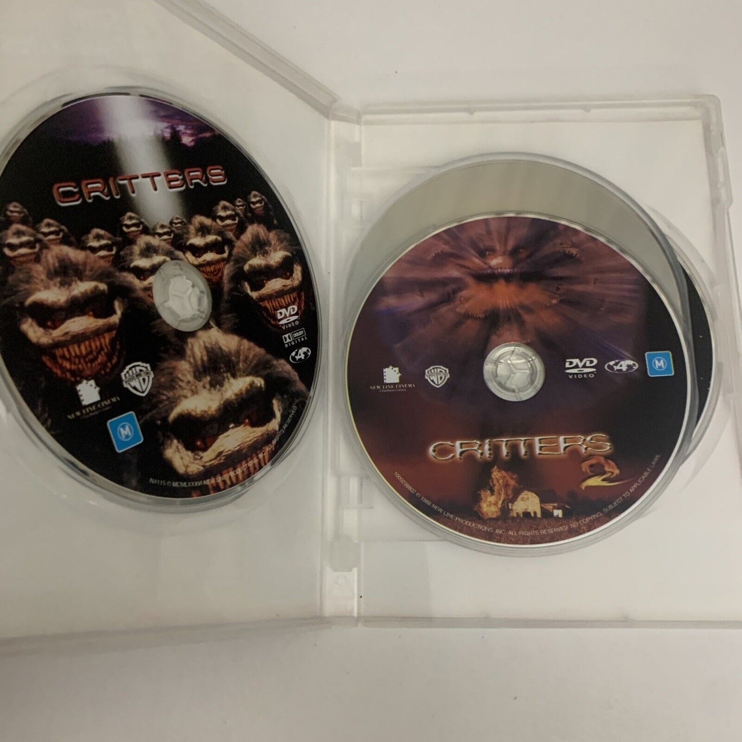 Critters 1-4 Collection (DVD, 2012, 4-Disc Set) Sci-fi Horror  Region 4