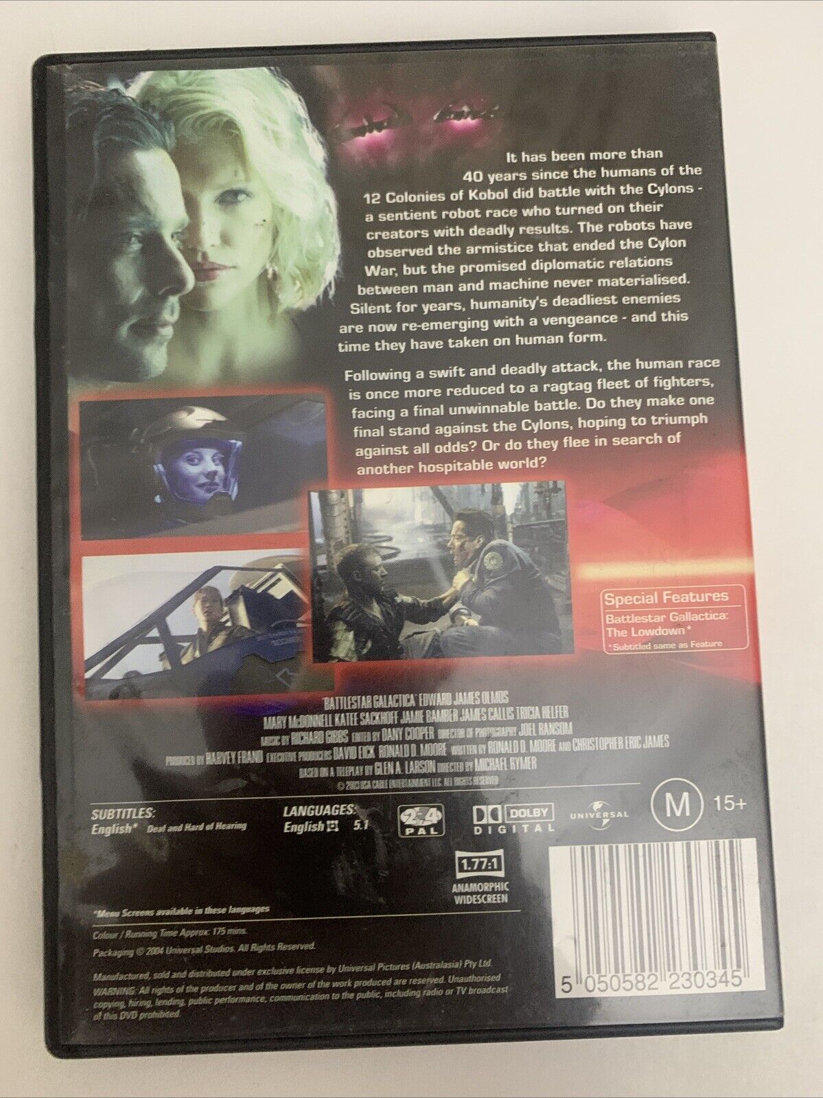 Battlestar Galactica (DVD, 2003) Edward James Olmos, Mary McDonnell  Region 4