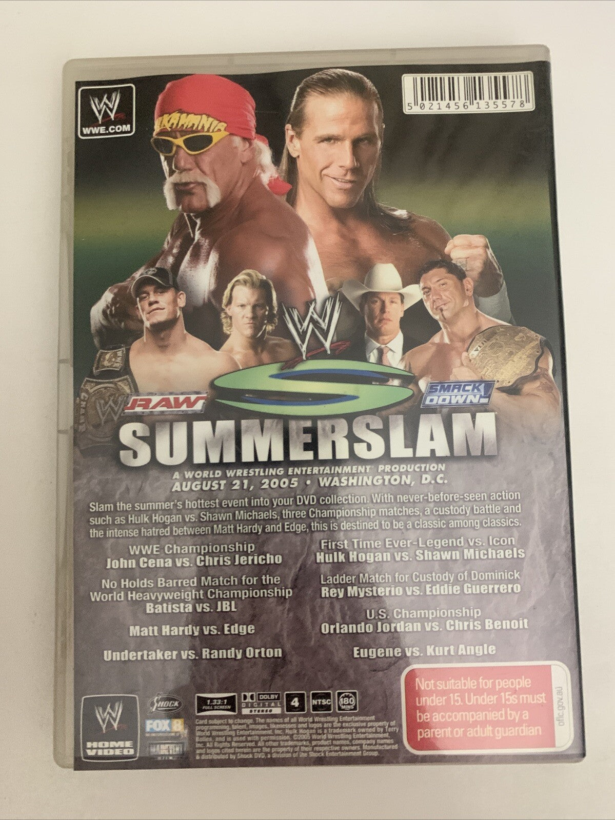 WWE Raw Smackdown Summerslam 2005 (DVD, 2005) Region 4