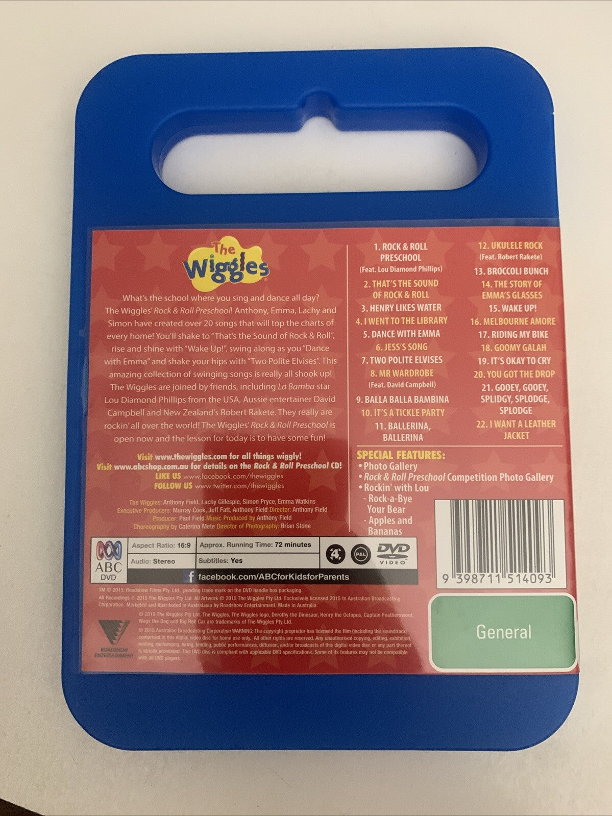 The Wiggles Rock & Roll Preschool (DVD, 2015) Region 4