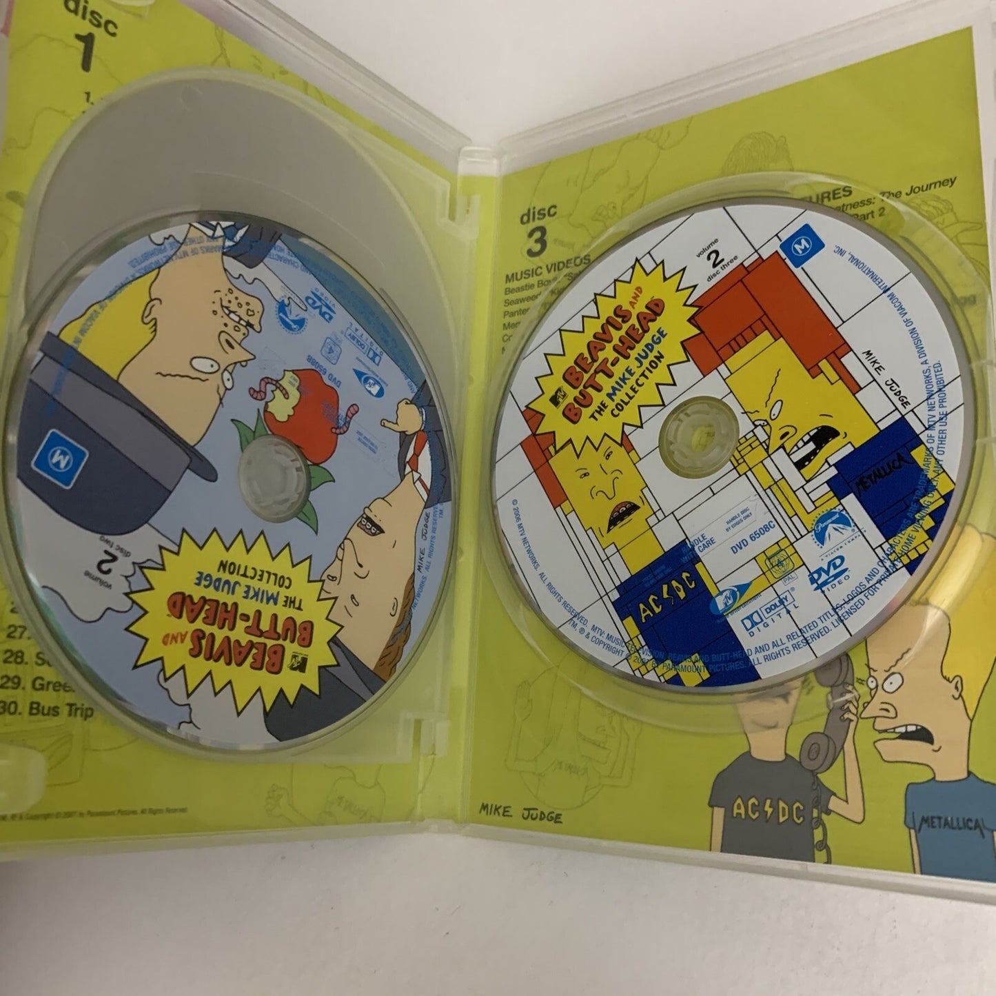 Beavis And Butt-Head Volume 2 (DVD, 1993, 3-Disc Set) Animation Region 4