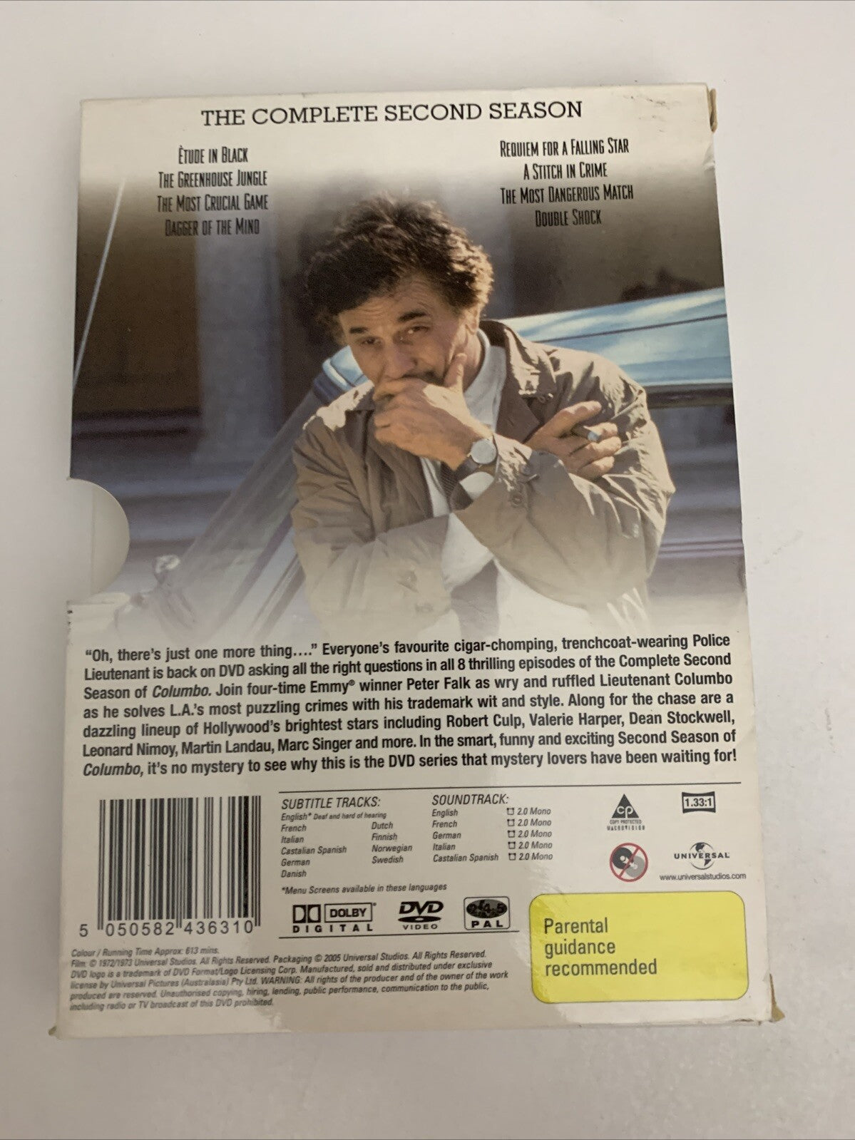 Columbo : The Complete Season 2 (DVD, 1972, 4-Disc Set) Region 4 &2