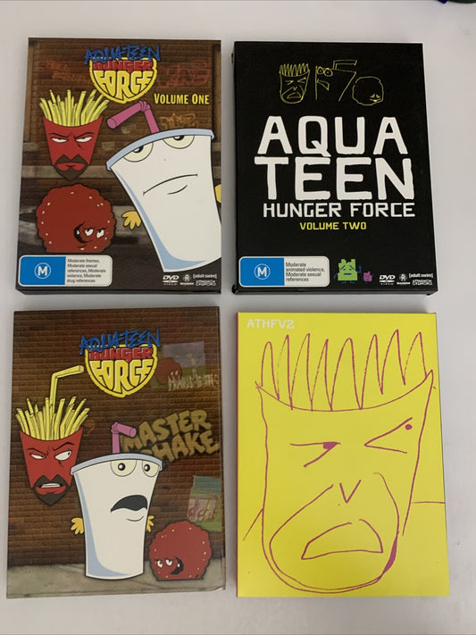 Aqua Teen Hunger Force : Volume 1 & 2 (DVD, 2000) Animation Region 4