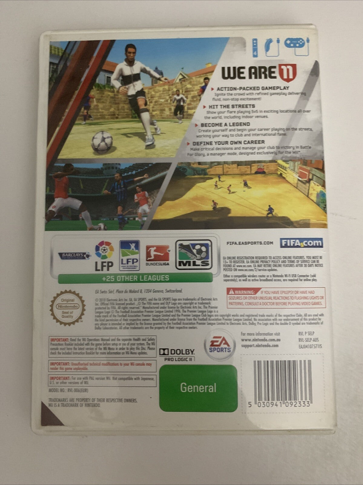 FIFA 11  Nintendo Wii PAL EA Sports Game Complete