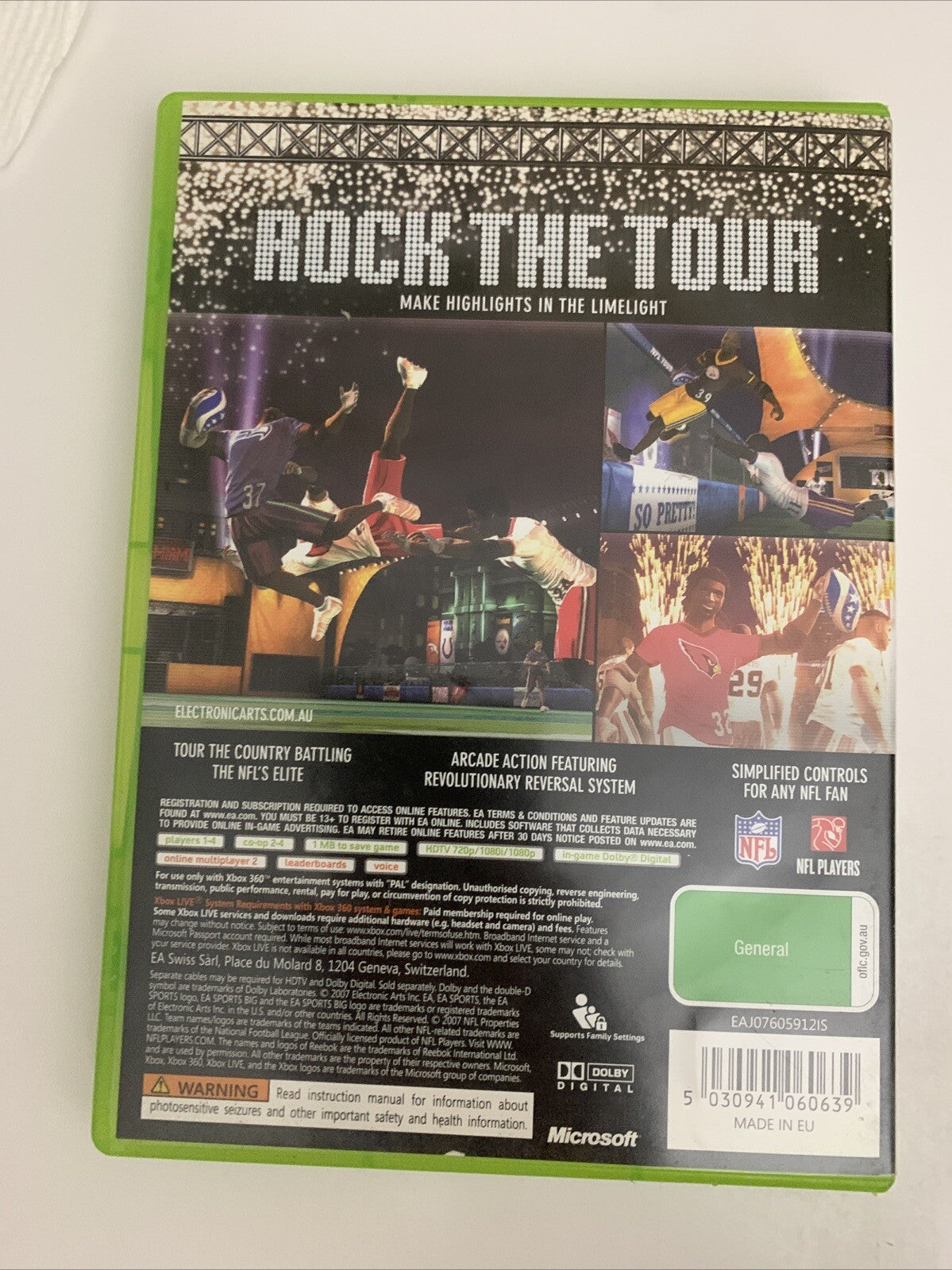 NFL Tour  Microsoft XBOX 360 PAL 2008 Game Complete