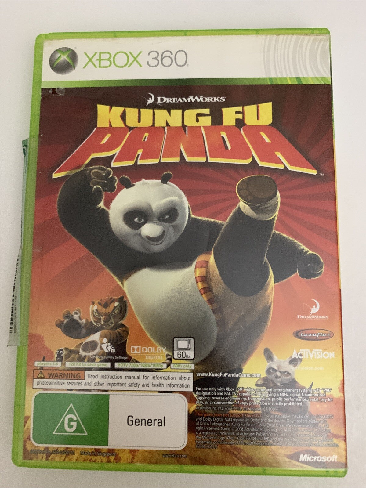 Indiana Jones + Kung Fu Panda Microsoft XBOX 360 PAL Double Pack Game