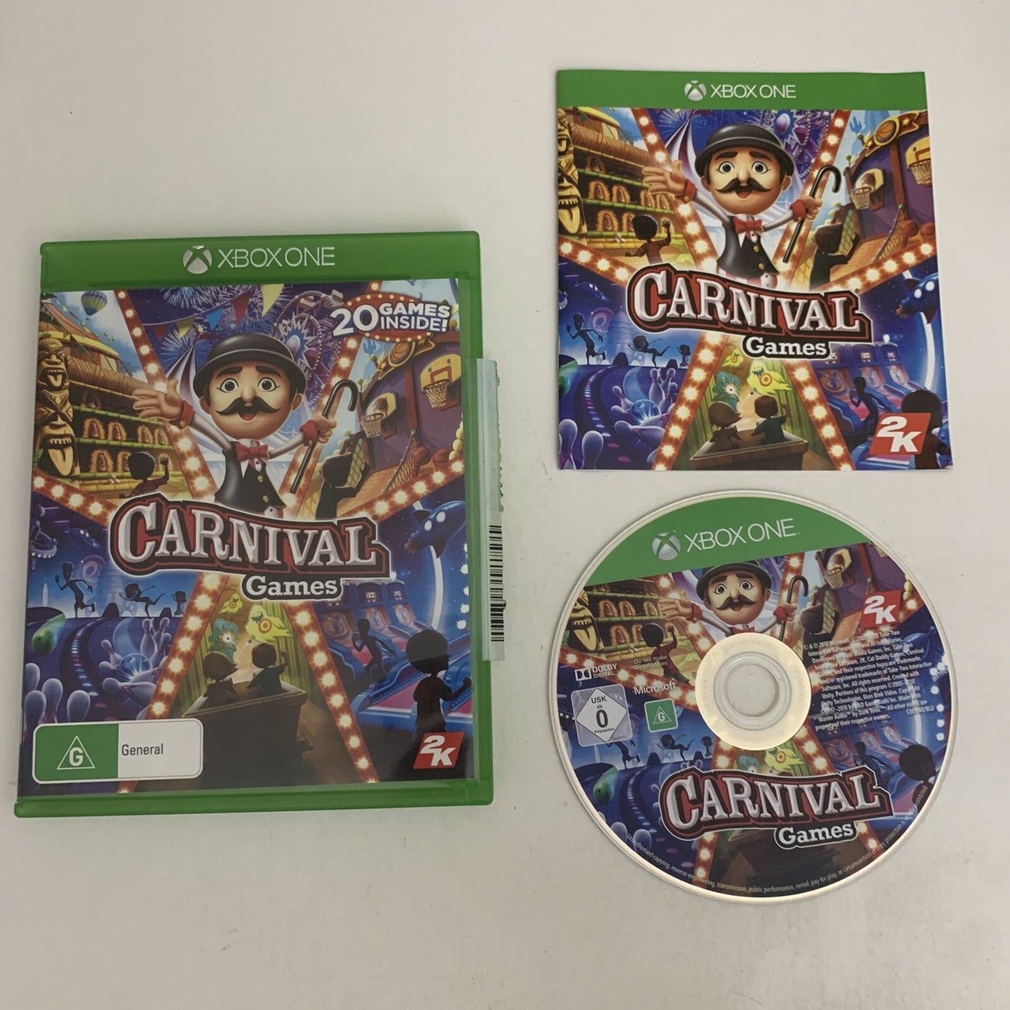 Carnival Games : 20 Games Microsoft Xbox One 2018 Game Complete