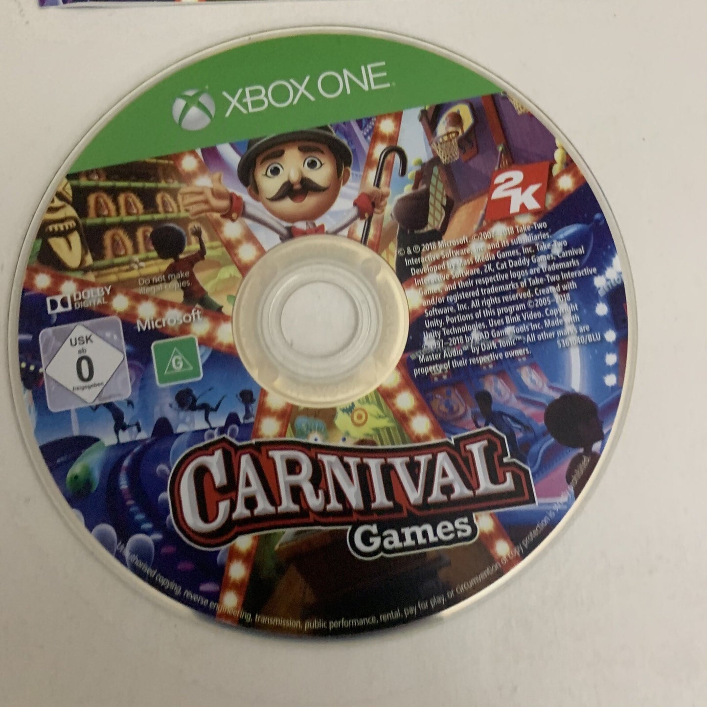 Carnival Games : 20 Games Microsoft Xbox One 2018 Game Complete