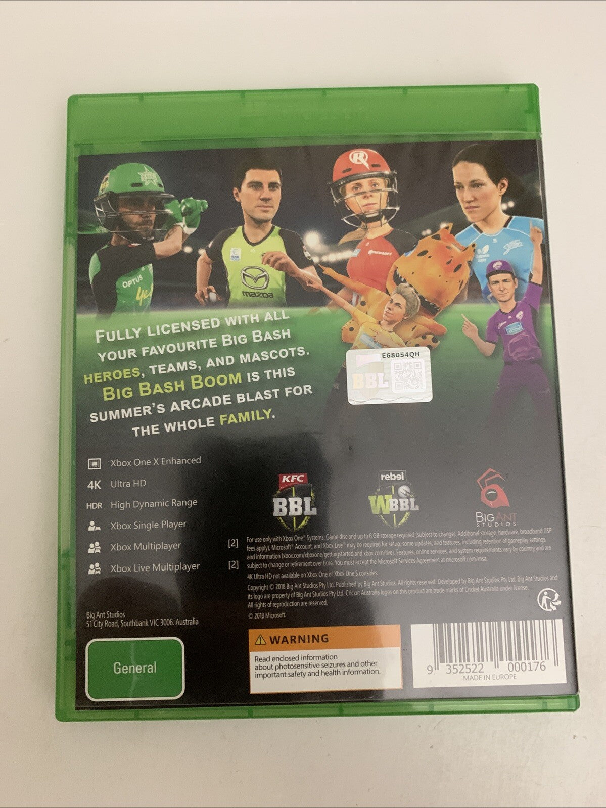 Big Bash Boom  Microsoft Xbox One 2018 Cricket Game