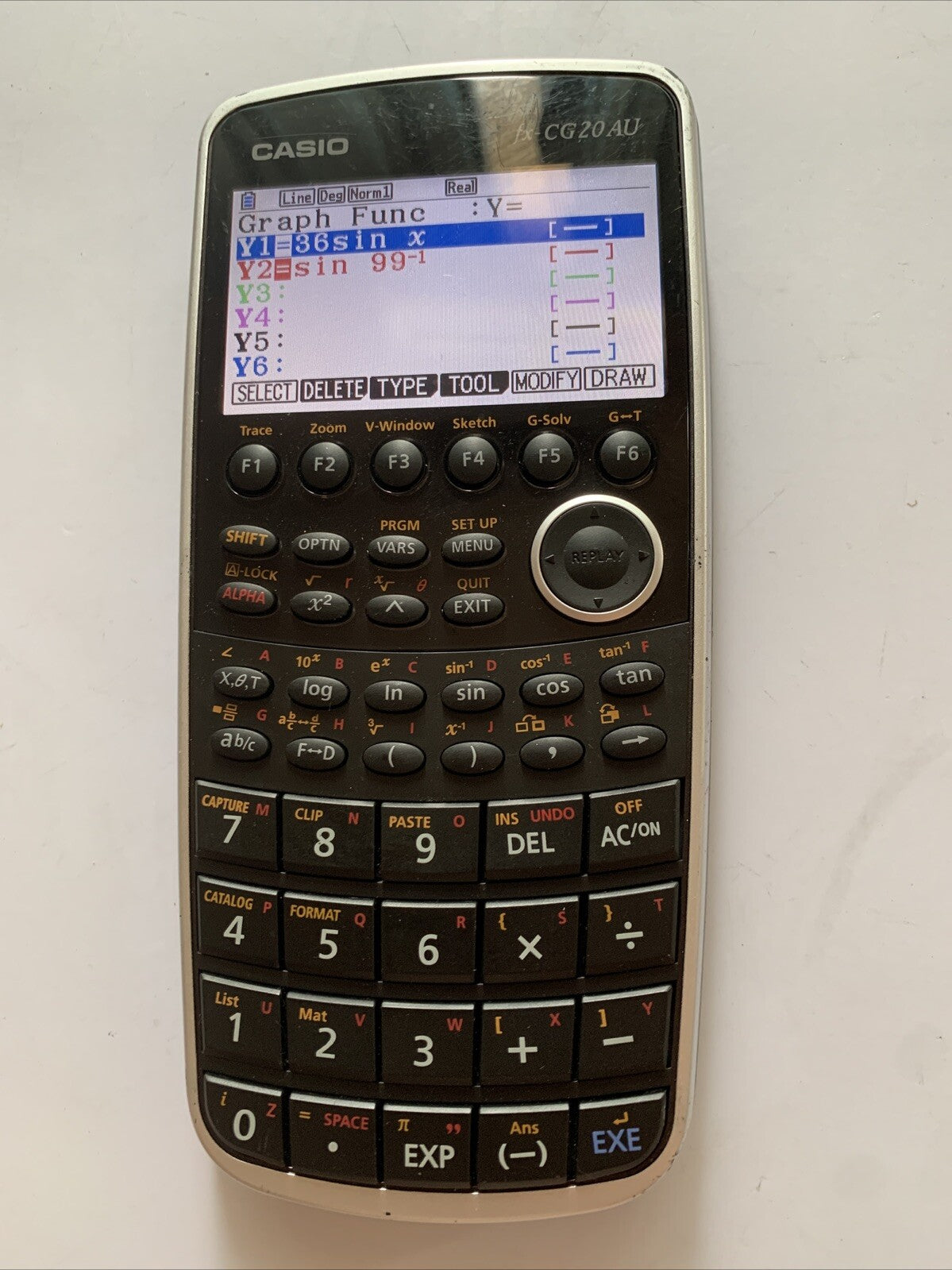 Casio Fx-CG20AU Graphing Calculator *Missing Battery Lid